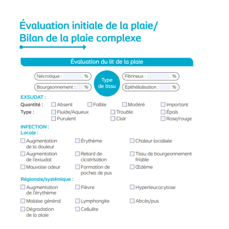 Evaluation holistique de la plaie